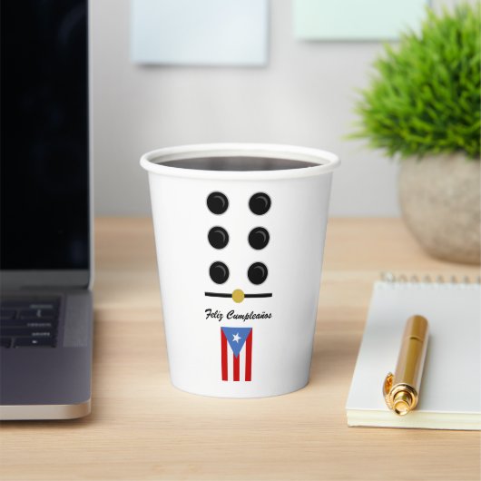 Gobelets En Papier Porto Rico Domino (Insitu)