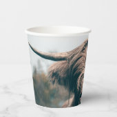 Gobelets En Papier Portrait de vache Highland (Recto)