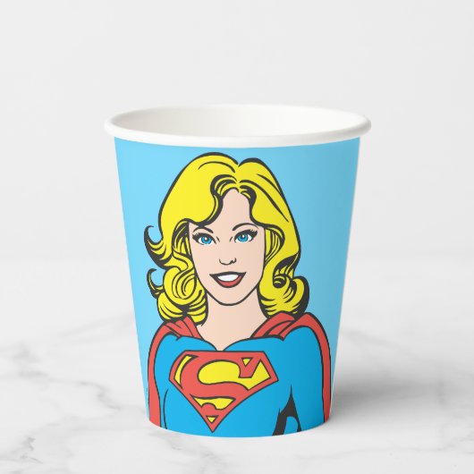Gobelets En Papier Poses de Supergirl (Verso)
