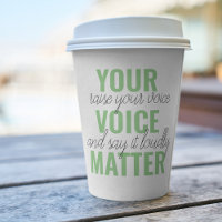 Positive Green Your Voice Matter Motivation Citati
