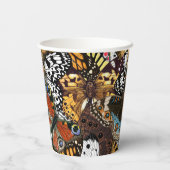 Gobelets En Papier Poster de animal. Ailes papillons. (Verso)