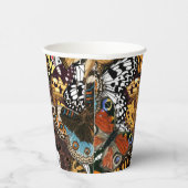 Gobelets En Papier Poster de animal. Ailes papillons. (Droite)