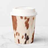 Gobelets En Papier Poster de animal blanc Brown (Gauche)