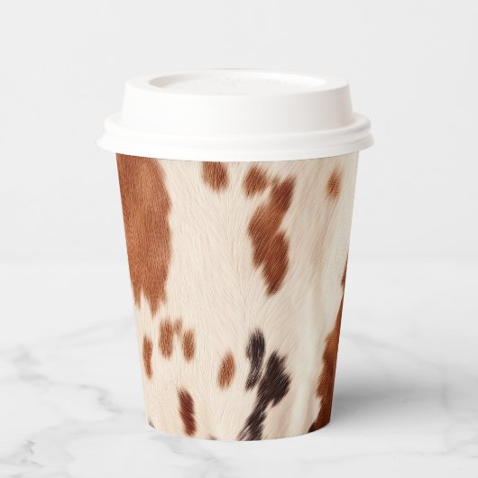 Gobelets En Papier Poster de animal blanc Brown (Gauche)