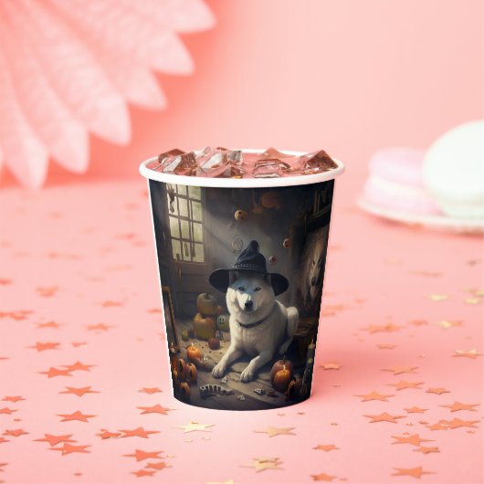 Gobelets En Papier Potirons d'Akita Halloween Épouvantables (Insitu)