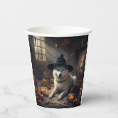 Gobelets En Papier Potirons d'Akita Halloween Épouvantables (Recto)