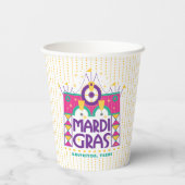 Gobelets En Papier Pots d'arc Mardi Gras, Galveston, Texas (Verso)