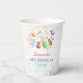 Gobelets En Papier Pottery Painting Party Birthday (Verso)