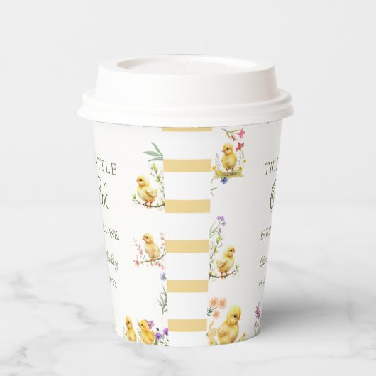 Gobelets En Papier Poulet 1er anniversaire Ce poussin est un annivers (Gauche)