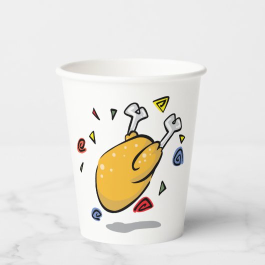 Gobelets En Papier Poulet rôti (Recto)