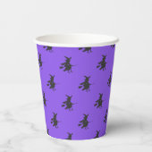 Gobelets En Papier Poupée noire Halloween sorcières casquette broomst (Verso)