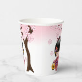 Gobelets En Papier Poupée Sakura Kokeshi - jolie fille japonaise Geis (Droite)