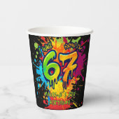 Gobelets en papier pour 7e anniversaire Graffiti S (Verso)