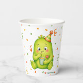 Gobelets en papier pour anniversaire de monstre ve (Verso)