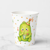 Gobelets en papier pour anniversaire de monstre ve (Recto)