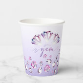 Gobelets en papier pour anniversaire Diamant Aquar (Verso)