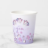 Gobelets en papier pour anniversaire Diamant Aquar (Recto)