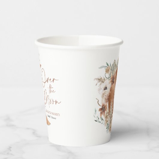 Gobelets en papier pour Baby Shower Boho Over the  (Gauche)