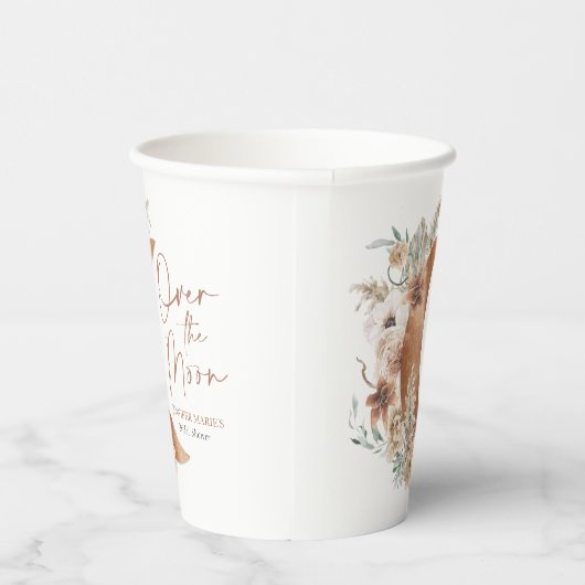 Gobelets en papier pour Baby Shower Boho Over the (Droite)