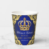 Gobelets en papier pour Baby Shower Prince (Verso)