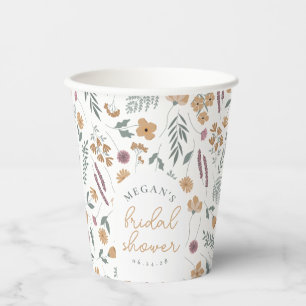 Gobelets en papier pour Baby Shower Wildflower - O