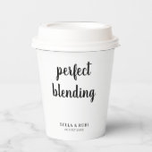 Gobelets en papier pour café de mariage The Perfec (Recto)