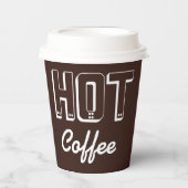 Gobelets en papier pour café rétro chaud (Recto)