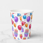 Gobelets en papier pour célébration d'anniversaire (Droite)