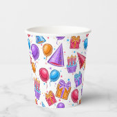 Gobelets en papier pour célébration d'anniversaire (Recto)