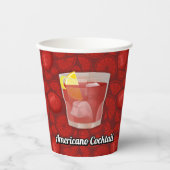 Gobelets en papier pour cocktail Americano (Recto)