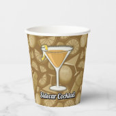 Gobelets en papier pour cocktail Sidecar (Recto)