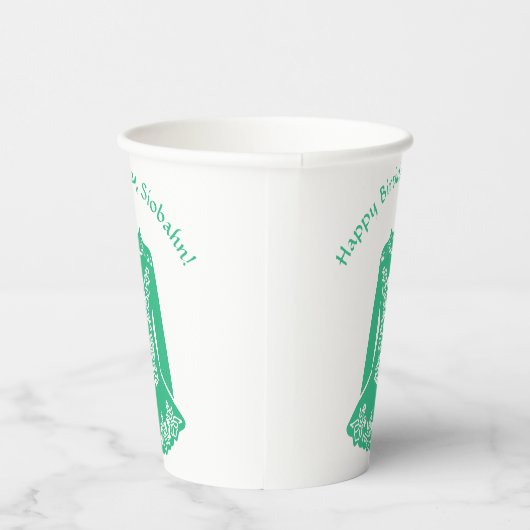 Gobelets En Papier Pour Danseurs Irlandais Green Dancing Dress Custom (Droite)