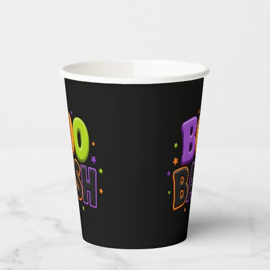 Gobelets en papier pour fête Boo Bash (Gauche)