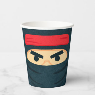 Gobelets en papier pour fête d'anniversaire Ninja