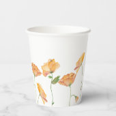 Gobelets en papier pour fête de mariage Fleurs de  (Verso)