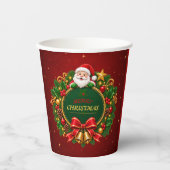 Gobelets en papier pour fête de Noël éditable (Recto)