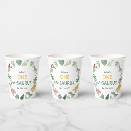 Gobelets en papier pour garçon anniversaire One A  (Multi)