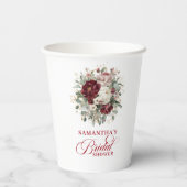 Gobelets en papier pour la douche de la mariée Chi (Verso)