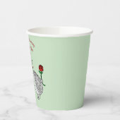 Gobelets en papier pour l'anniversaire du Hérisson (Gauche)