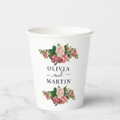 Gobelets en papier pour mariage avec script de bou (Recto)