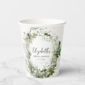 Gobelets en papier pour mariage champêtre avec thè (Recto)