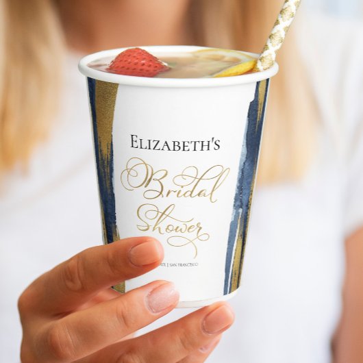 Gobelets en papier pour mariage en aquarelle | Abs