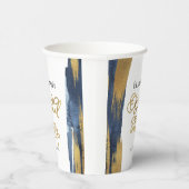 Gobelets en papier pour mariage en aquarelle | Abs (Droite)