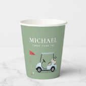 Gobelets en papier pour soirée de golf (Verso)