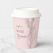 Gobelets en papier pour une baby shower. (Recto)