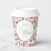 Gobelets en papier pour une baby shower de mariage (Recto)