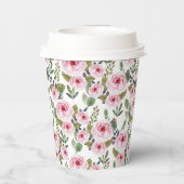 Gobelets en papier pour une baby shower pastel. (Verso)