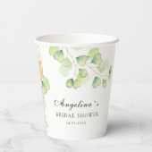 Gobelets en papier pour une fête de mariage. (Verso)