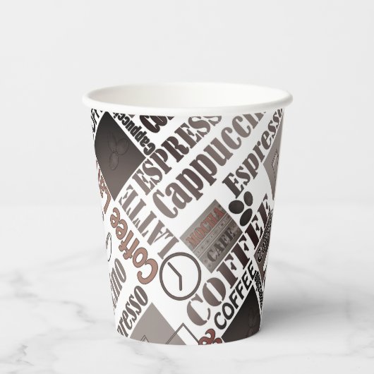 Gobelets En Papier Pousse de café préféré (Verso)