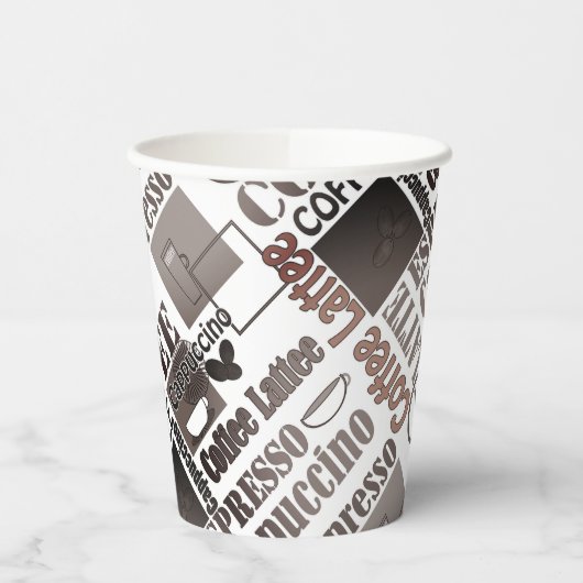 Gobelets En Papier Pousse de café préféré (Gauche)